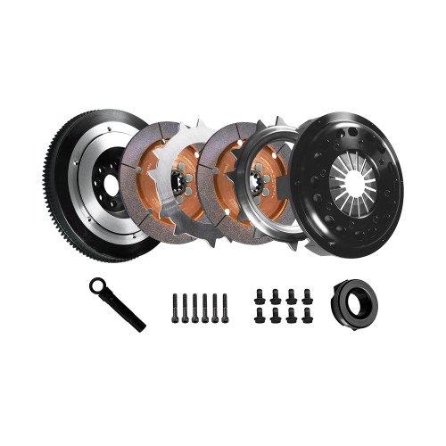 Kit frizione rinforzata per BMW Serie 3 E36  2.5 323i 1990-1999 - DKM MFP (Doppio disco in ceramica da 184MM - senza volano) MR-