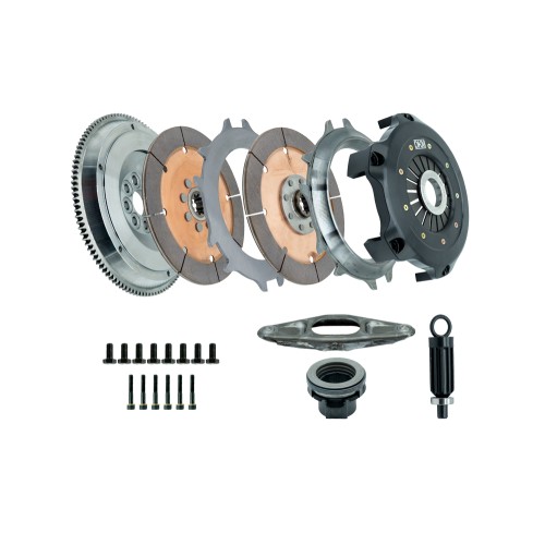 Kit frizione rinforzata per BMW Serie 3 E36  2.5 323i 1990-1999 - DKM MRX (Doppio disco in ceramica da 215MM - senza volano) MRX