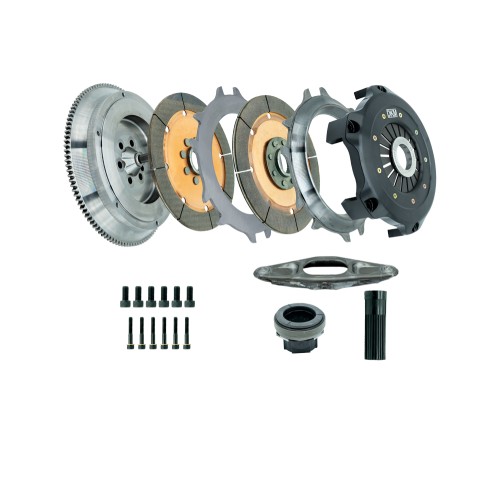 Kit frizione rinforzata per BMW Serie 3 E92  3.0 335i 2009-2010 - DKM MRX (Doppio disco in ceramica da 215MM - senza volano) MRX