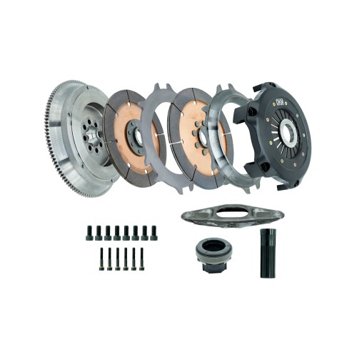 Kit frizione rinforzata per BMW Serie 3 E90 3.0 335i 2006-2009 - DKM MRX (Doppio disco in ceramica da 215MM - senza volano) MRX-