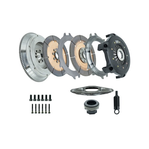 Kit frizione rinforzata per BMW Serie 3 E93 3.0 335i xDrive 2010-2013 - DKM MRX (Doppio disco in ceramica da 215MM - senza volan