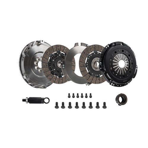 Kit frizione rinforzata per BMW Serie 3 E46  3.2 M4 2000-2007 - DKM MS (Doppio disco organico compreso di volano alleggerito) MS