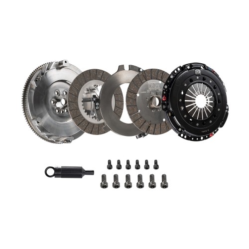 Kit frizione rinforzata per BMW Serie 3 E92  3.0 335i xDrive 2010-2013 - DKM MS (Doppio disco organico compreso di volano allegg