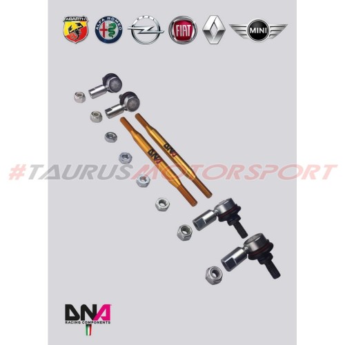 Kit tiranti "Pro Street" barra antirollio anteriore per Renault Clio III - RS incl. (2005 - 2013) - DNA Racing PC1080