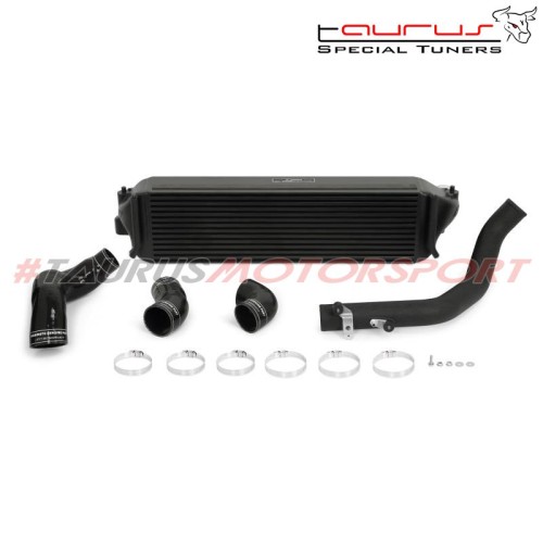 Intercooler maggiorato Mishimoto per Honda Civic FK8 Type-R dal 2017, nero con tubazioni nere MMINT-CTR-17KBKWBK