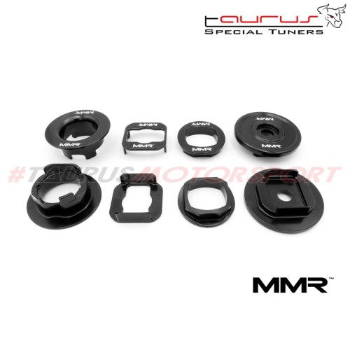 Kit di inserti sottotelaio MMR in alluminio per BMW Serie 1 F20/F21, 2 F22/F23, 3 F30/F31/F34, 4 F32