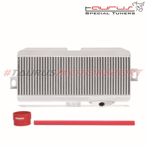 Intercooler maggiorato Mishimoto superiore per Subaru Impreza WRX STI 2008-2014, silver con manicotti rossi MMTMIC-STI-08SLRD