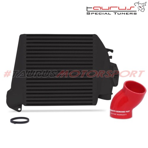 Intercooler maggiorato Mishimoto superiore per Subaru Impreza WRX 2002-2007, nero con manicotti rossi MMTMIC-WRX-08BKRD