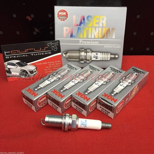 Set 4 candele NGK Platinum PZFR6R per motori VAG 1.4 TFSI e TSI con Stage 2 (vedi elenco modelli in descrizione) - NGK PZFR6R-4