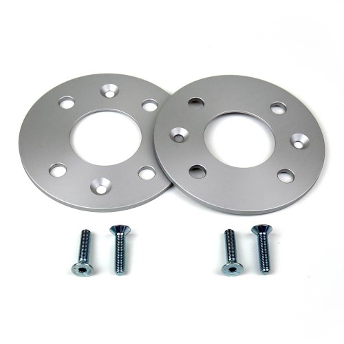 Coppia distanziali da 5mm SENZA bulloneria adatto a cerchi Originali per RENAULT Megane II Type DA NO RS 01/2002 - 08/2008