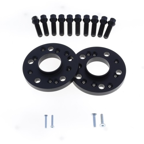 Coppia distanziali ANODIZZATI NERI da 16mm CON bullone conico adatto a cerchi Originali per MINI Cooper Inkl. S TypeF56 - F57 01