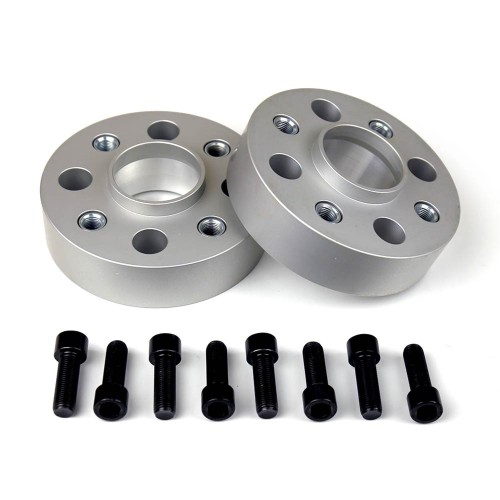 Coppia distanziali da 35mm a doppia bulloneria CON brugola e boccola in acciaio premontata adatto a cerchi Originali per ABARTH Punto EVO Type 199 10/2009 - 02/2012