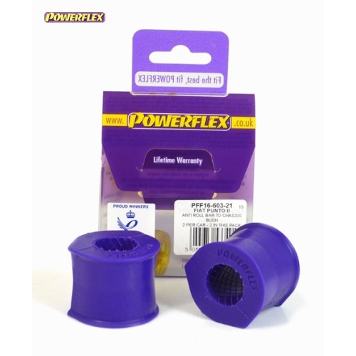 Posiz. n°3 - Qt. 2 - Powerflex per Lancia Dedra incl. Integrale (1989-1999)  - PFF16-603-21 Boccola da barra stabilizzatrice ant