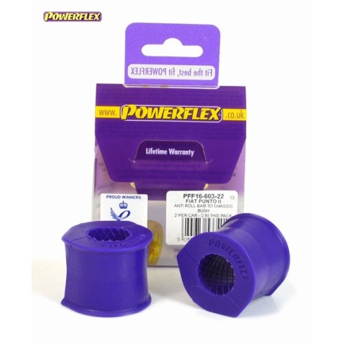 Posiz. n°3 - Qt. 2 - Powerflex per Lancia Dedra incl. Integrale (1989-1999)  - PFF16-603-22 Boccola da barra stabilizzatrice ant