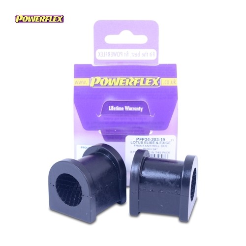 Posiz. n°3 - Qt. 2 - Powerflex per Lotus Exige Serie 2 (2004-2006) - PFF34-203-19 Boccola barra stabilizzatrice anteriore 19mm