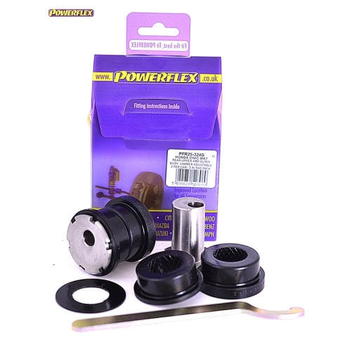 Posiz. n°24 - Qt. 2 - Powerflex per Honda Civic Mk7 EP/EU inc. Type-R (2001-2005) - PFR25-324G Boccola esterna braccio superiore