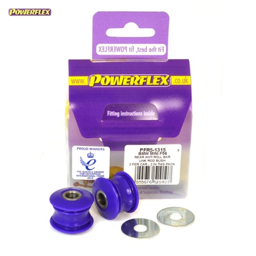 Posiz. n°15 - Qt. 2 - Powerflex per Mini F57 Cabrio (2014 -  )  - PFR5-1315 Boccola bielletta barra stabilizzatrice posteriore