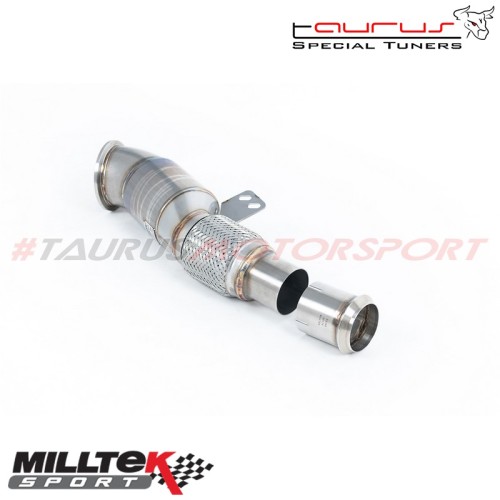 Downpipe maggiorato con catalizzatore sportivo 100 celle Race Milltek Sport per BMW Serie 2 G42 M240i Coupé XDrive (solo con OPF/GPF) dal 2022 - SSXTY167