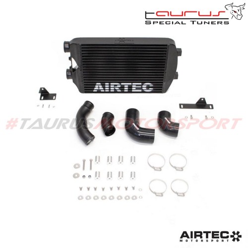 Intercooler frontale maggiorato AIRTEC completo di tubazioni per Nissan Juke 1.6 Nismo RS ATINTNIS03 manicotti