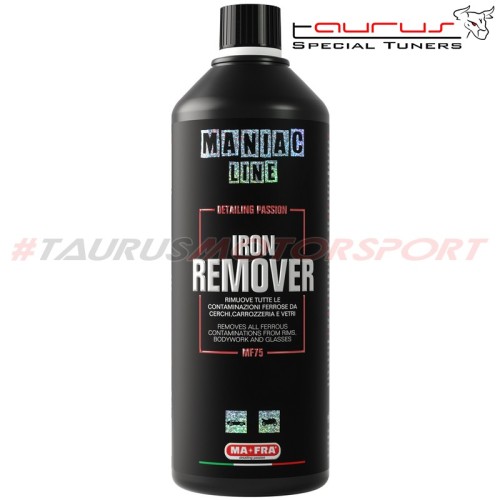 MANIAC LINE Iron remover 1000ml - Rimuove tutte le contaminazioni ferrose da cerchi, carrozzeria e vetri - Mafra MF75