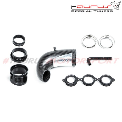 Manicotto turbina alta portata in carbonio (turbo inlet pipe)  SENZA flangia Eventuri Audi RS3 8V & 8Y / TT-RS 8S 400cv - EVE-TR