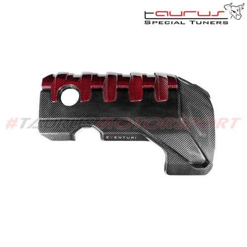 Coprimotore in carbonio Rosso e Nero Eventuri Audi RS3 8V / TT-RS 8S 400cv Gen 2 / RSQ3 - EVE-ST38V8S-CF-ENG copertura copri mot