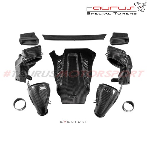 Kit aspirazione diretta in carbonio lucido Eventuri BMW Serie X F95 X5M, X6M, G09 XM, X5/X7 M60i - EVE-X56M-CF-INT filtro sporti