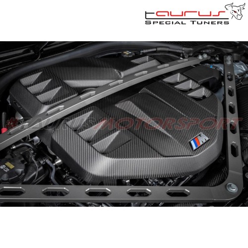 Coprimotore in carbonio opaco Eventuri BMW Serie 3 G80 G81 M3 / 4 G82 M4 / CSL - EVE-G8XM-CFM-ENG copertura copri motore engine 