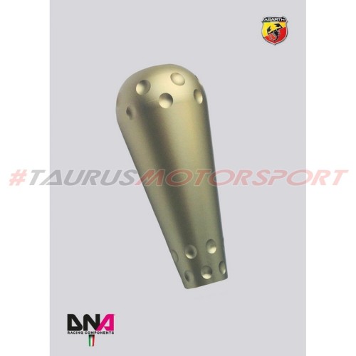 Kit pomello 695 style in alluminio anodizzato titanio per torretta regolabile e leva cambio stage 2 per Abarth 500-595-695 - DNA