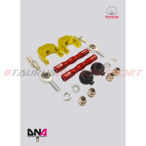 Kit tiranti posteriori convergenza inferiori regolabili per Toyota Yaris GR 1.6 - DNA Racing PC1669