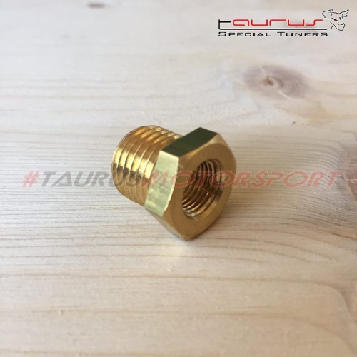 Tappo adattatore da M14 a 1/8 per sensori pressione e temperatura olio TRS Tuning