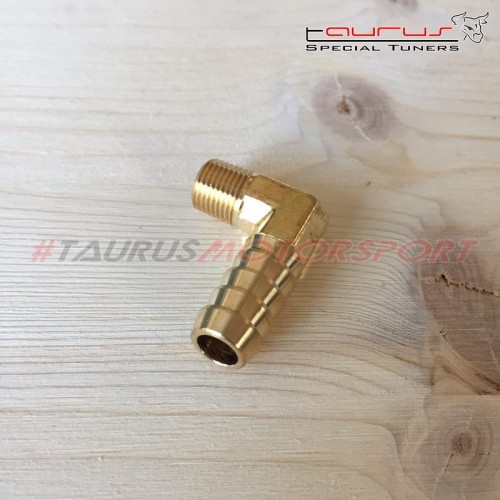 Raccordo portagomma a 90° per tubazioni da 1/8 NPT a 10mm TRS Tuning