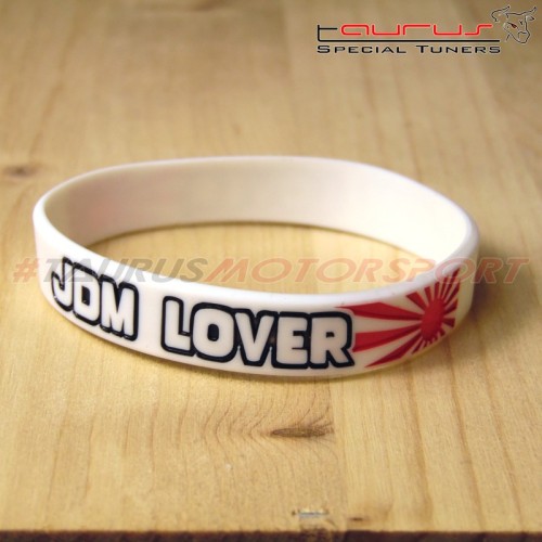 Braccialetto in silicone "JDM Lover silicone wristband" bianco TRS Tuning