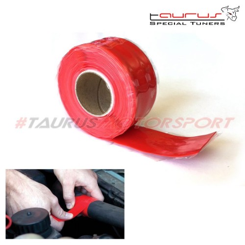 Rotolo di nastro siliconico autoagglomerante colore Rosso TRS Tuning