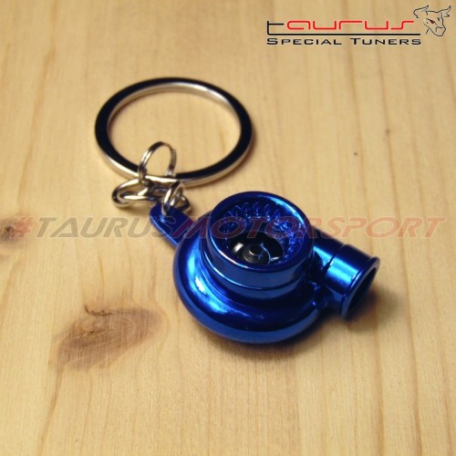 Portachiave a turbina TRS Tuning  - versione Cromata BLU