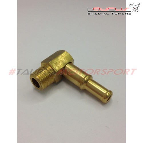 Officina Malpassi Connettore in ottone a 90° da 6/8mm - filetto 1/8 NPT - Malpassi 30203RAC9068