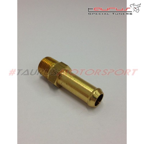 Officina Malpassi Connettore in ottone dritto da 8mm - filetto 1/8 NPT - Malpassi 30211BOC08