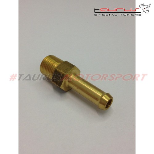 Officina Malpassi Connettore in ottone dritto da 6mm - filetto 1/8 NPT - Malpassi 30227RAC06