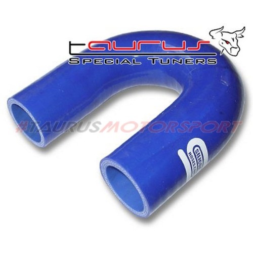 A180-22 - Manicotto in silicone con curva 180° diametro interno ø 22mm - BLU 22  tubo tubi manicotto manicotti siliconico silico