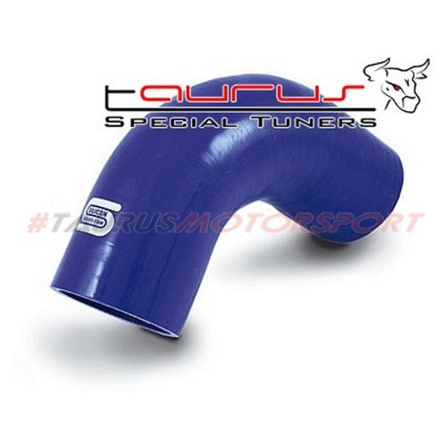 A90-08 - Manicotto in silicone con curva 90° diametro interno ø 8.0mm - BLU 8  tubo tubi manicotto manicotti siliconico siliconi