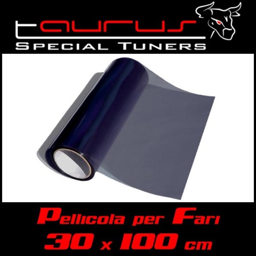 Pellicola fari 30x100cm colore Traparente Fumè Scura - Taurus PLL019