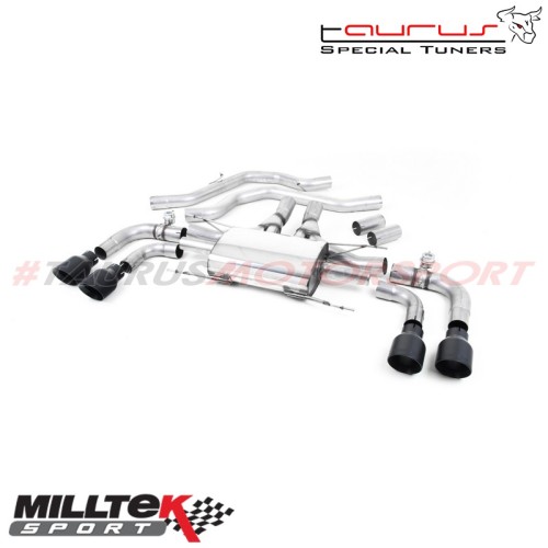 Front Pipe-back Milltek Sport per Alfa Romeo Giulia Quadrifoglio 2.9 V6 Bi-Turbo - SSXAR002 scarico sportivo terminale marmitta 