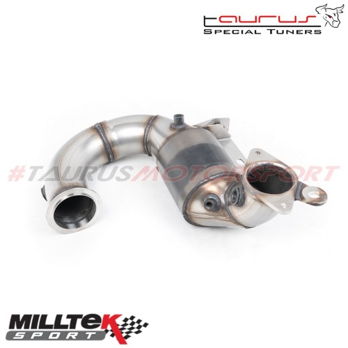 Downpipe maggiorato con Catalizzatore sportivo Milltek Sport per Alpine A110  A110S 1.8TCe dal 2018 - SSXRN424 scarico sportivo 