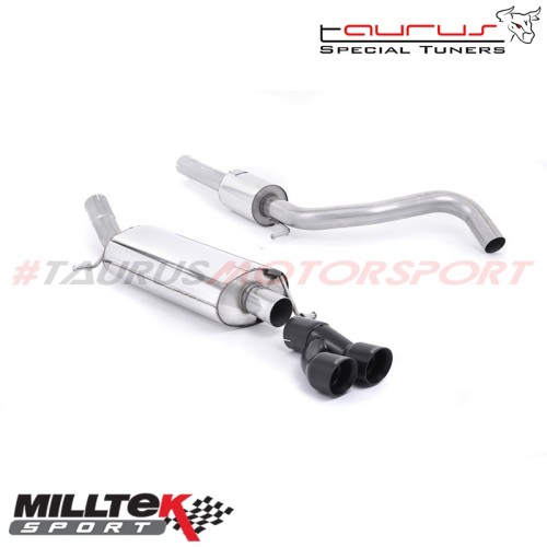 Cat-back Resonated Milltek Sport per Audi A1 1.4 TFSI 122cv S-line 2010-2015 - SSXAU458 scarico sportivo terminale marmitta tori