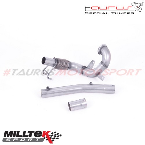 Downpipe maggiorato senza catalizzatore - Non-resonated Milltek Sport per Audi A1 40 5 porte 2.0 Tfsi (200cv) con GPF/OPF dal 20