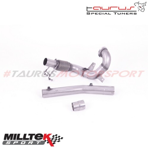 Downpipe maggiorato senza catalizzatore - Non-resonated Milltek Sport per Audi A1 40 5 porte 2.0 Tfsi (200cv) con GPF/OPF dal 20