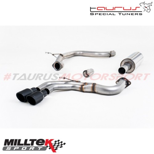 Cat-back Resonated Milltek Sport per Audi A3 8V 2.0 TDI 150cv 2WD 2013-2019 - SSXAU564 scarico sportivo terminale marmitta torin