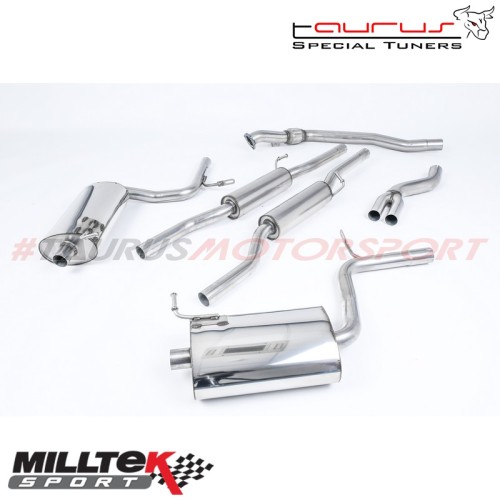 Cat-back Milltek Sport per Audi A4 B6 1.8T 160cv Quattro Berlina - Avant (6 marce) 2003-2005 - SSXAU034 scarico sportivo termina