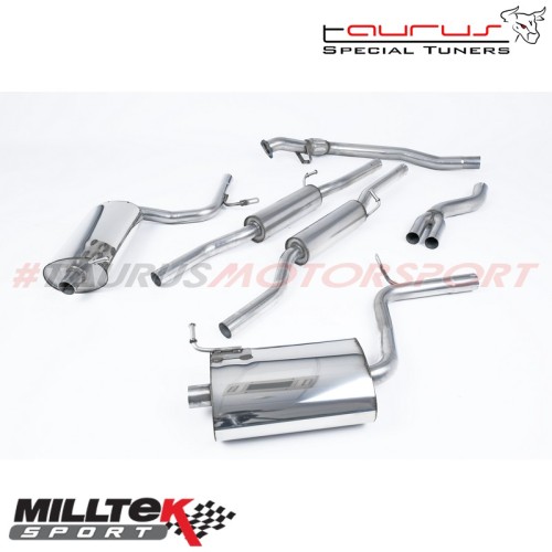 Cat-back Milltek Sport per Audi A4 B6 1.8T 163cv Quattro Berlina - Avant (5 marce) 2001-2005 - SSXAU089 scarico sportivo termina