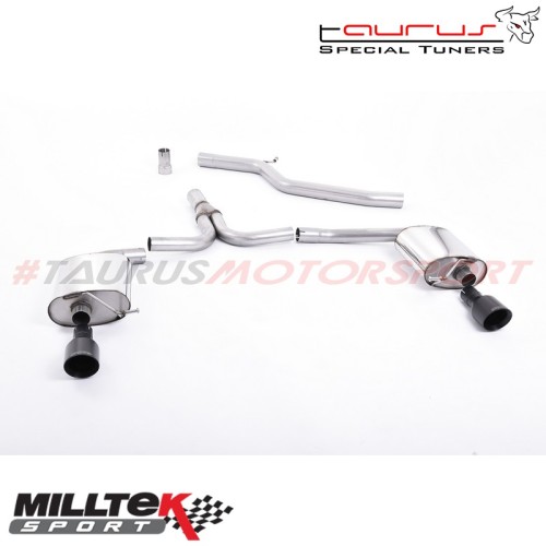 Cat-back Milltek Sport per Audi A4 B8 2.0 TDi 140/177cv 2WD Berlina e Avant (solo S-Line) 2009-2011 - SSXAU437 scarico sportivo 